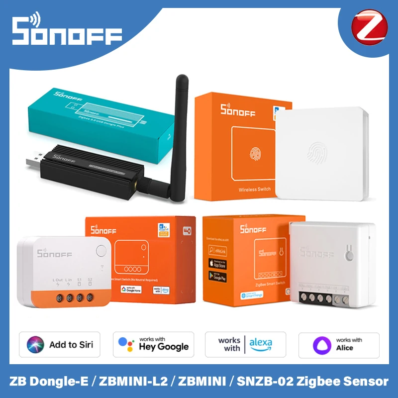 Sonoff Zb Dongle-P Usb Dongle Plus Zigbee 3.0 Wireless Zigbee Gateway Analizzatore Zha Capture Usb Stick Cattura Con Antenna