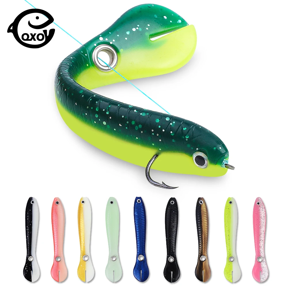 QXO 50pcs/lot fishing Soft Lure Accessories hooks Bionic Loach Fish Sea  Fish Accessories Silicone Bait Goods Float All For Fish