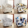 Elastic Single Club Sofa Cover Floral Print Tub Chair Covers Stretch Spandex Armchair Slipcovers for Bar Counter Living Room 1