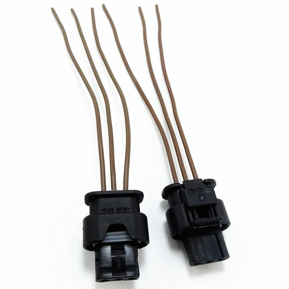 Tanie 2 sztuk 3Pin kabel czujnika parkowania wtyczka Pigtail złącze wtykowe dla VW
