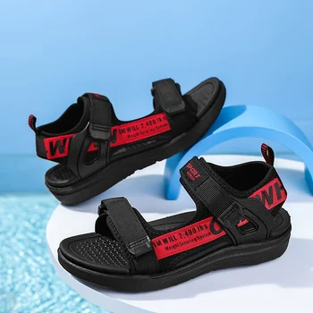 남아 및 여아용 플랫 샌들, 캐주얼 신발 슬리퍼, 아기 샌들, 여름 2023