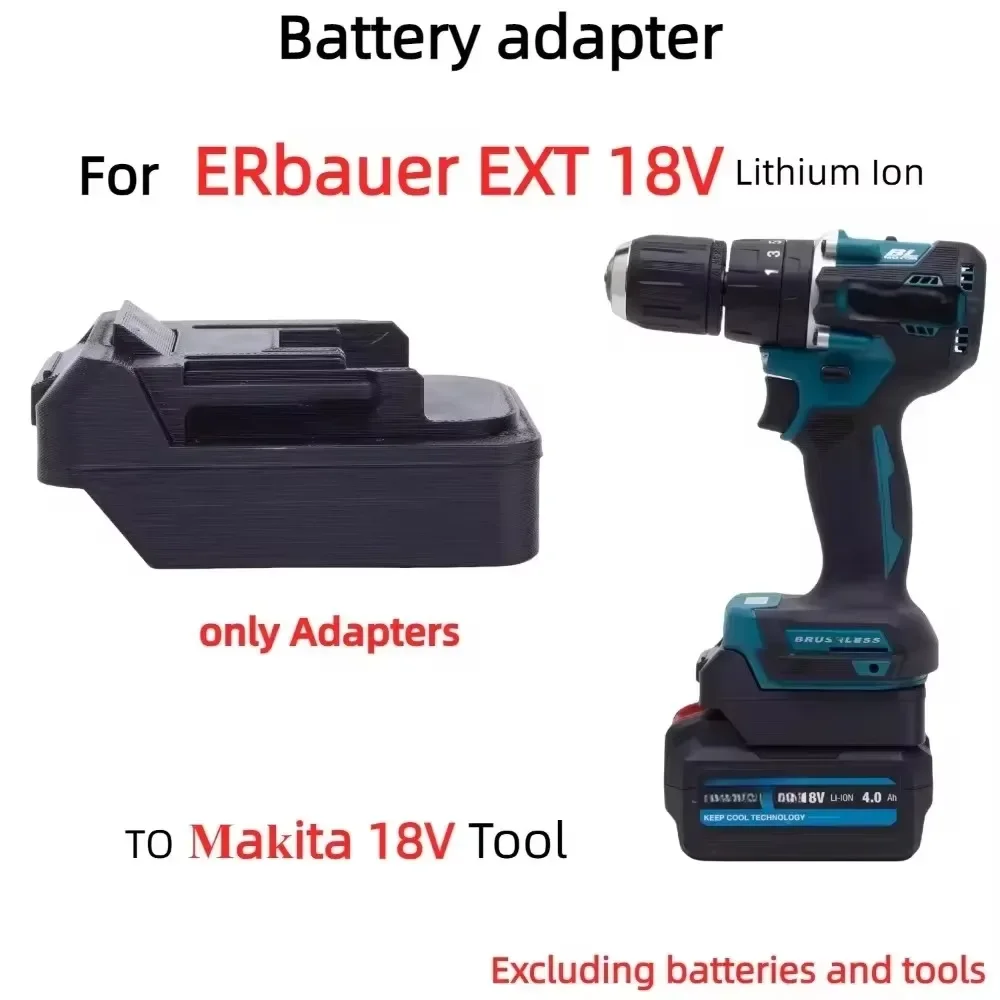 1 x Batterieadapter/Konverter für ERbauer EXT 18V Li-Ionen-Akku für Makita Router 18V BL Akku-Elektrowerkzeuge (nur Adapter)