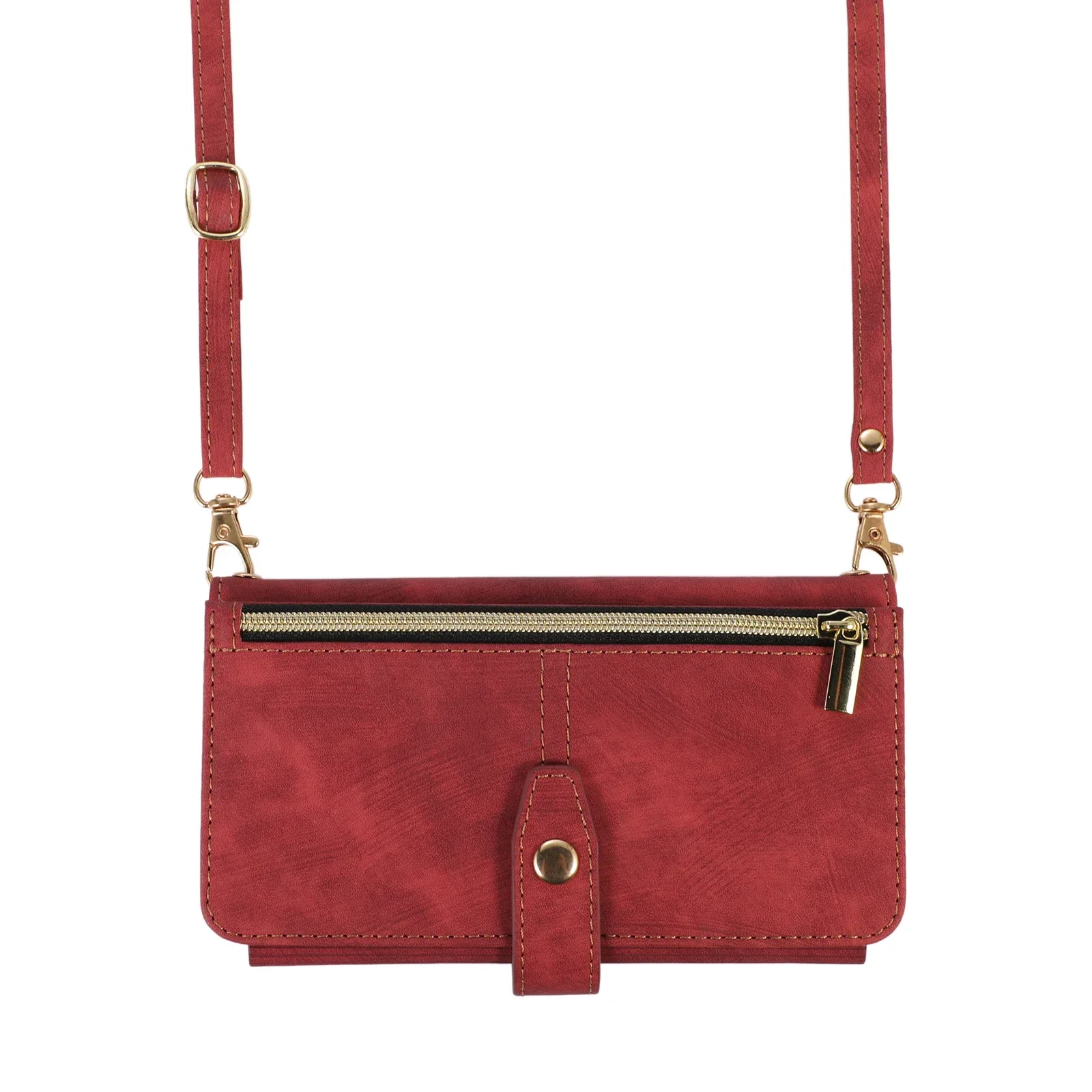 Leather Crossbody Phone Case with Wallet Card Holder