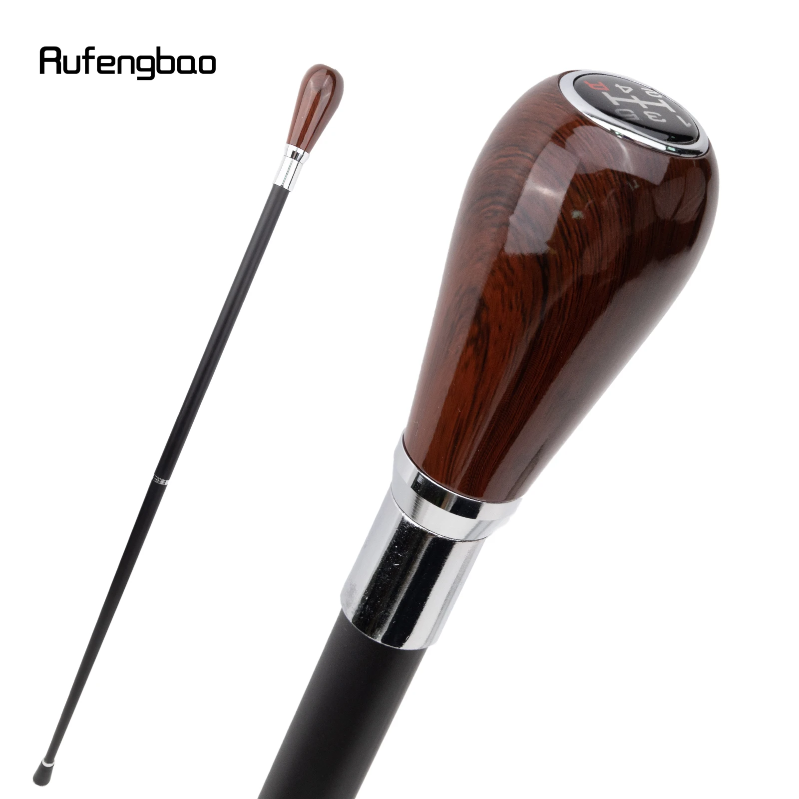 Bâton décoratif en bois de luxe avec chiffres en bois marron, canne d'inspiration vintage de 36 pouces pour cosplay, Steampunk et fêtes costumées