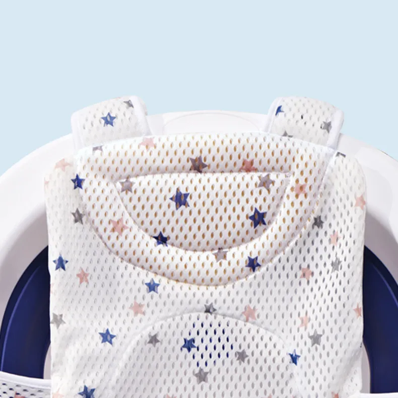 Newborn Adjustable Baby Bath Support Pad Seat Cushion Cross-shaped Anti-slip Baby Bath Net Mat Shower Cradle Bed Seat baby bath support pad baby bath seat baby bath tool