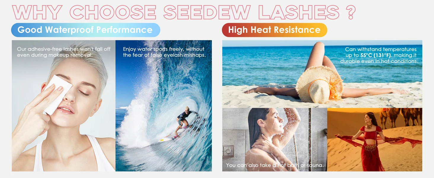Seedew Selbstklebende Wimpern Ohne Klebstoff 0,07 C DIY Wimpernverlängerung Einzelwimpern – Detail 4