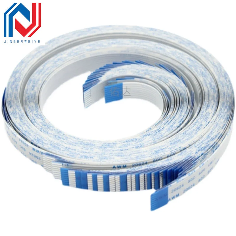 FPC FFC 600/800mm/1500mm AWM 20624 80C 60V VW-1 Flexible Flat Cable A/B Type Ribbon Wire 4P/6/8/10/12/14/16/20/26/30/40/50/60Pin