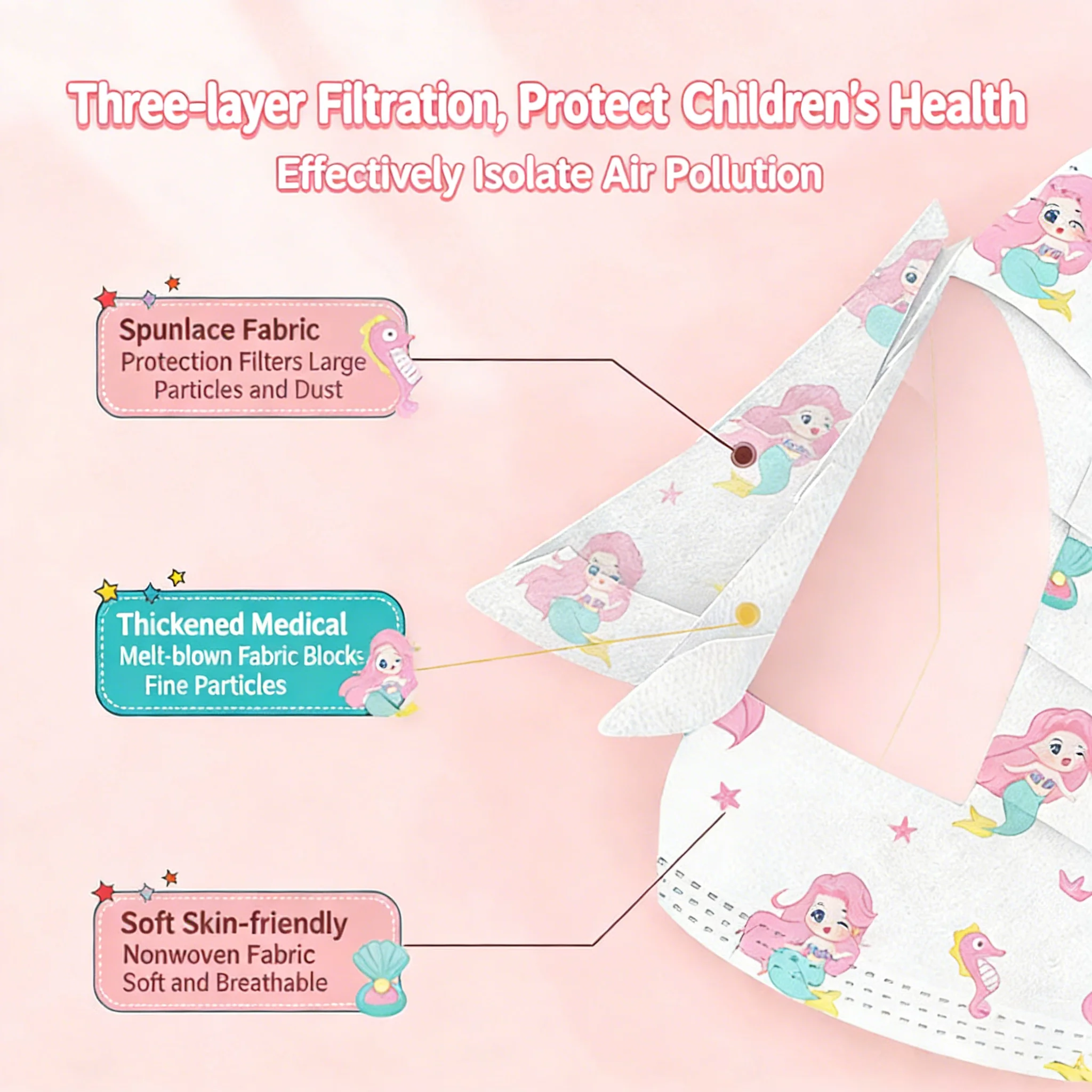 Masque Réutilisable en Tissu Lot de 5 Couleurs - Protection Quotidienne