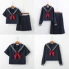 Basic style Japanese School Uniform College High School Girls Student Uniforms Sailor Suit White Tops Pleated Skirt Plus XXXXXL 5