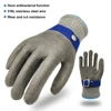 Cut Resistant Glove Stainless Steel Mesh Metal Gloves Working Safety Anti-cut Slaughter Butcher Cutting Fish-killing Iron Glove 1