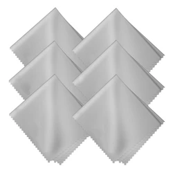 Premium Microfiber Cleaning Cloths - Lint - Free, Scratch - Free, Anti - Static, Washable, Reusable (Grey 6pack)