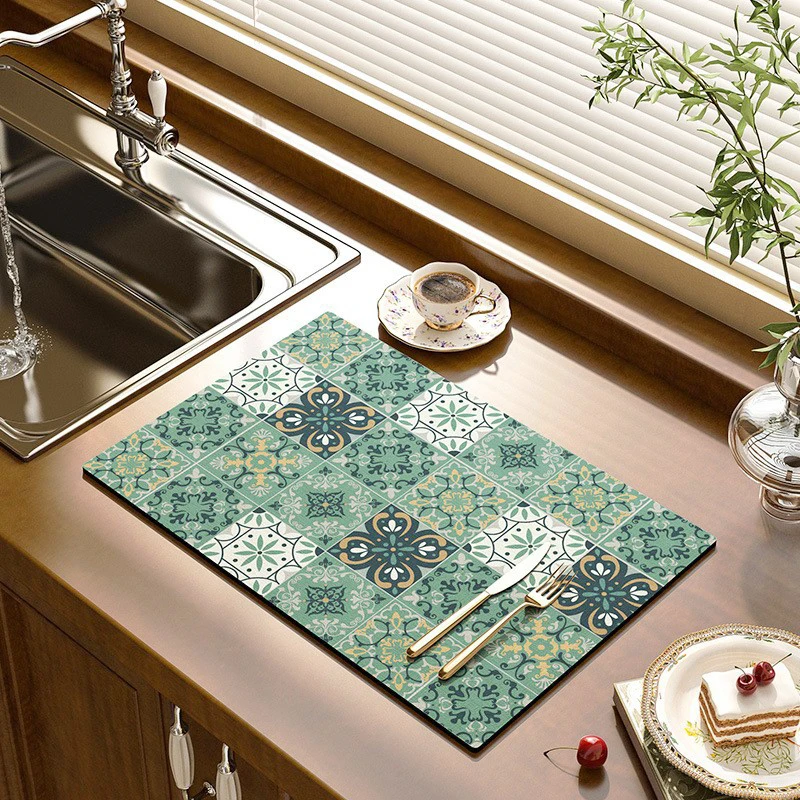 Washing Machine Cover Retro Washing Machine Covers Refrigerator Cabinet Fridge Top Dust Protector Coffee Machine Drain Pad Mat Entrance Door Bath Rug