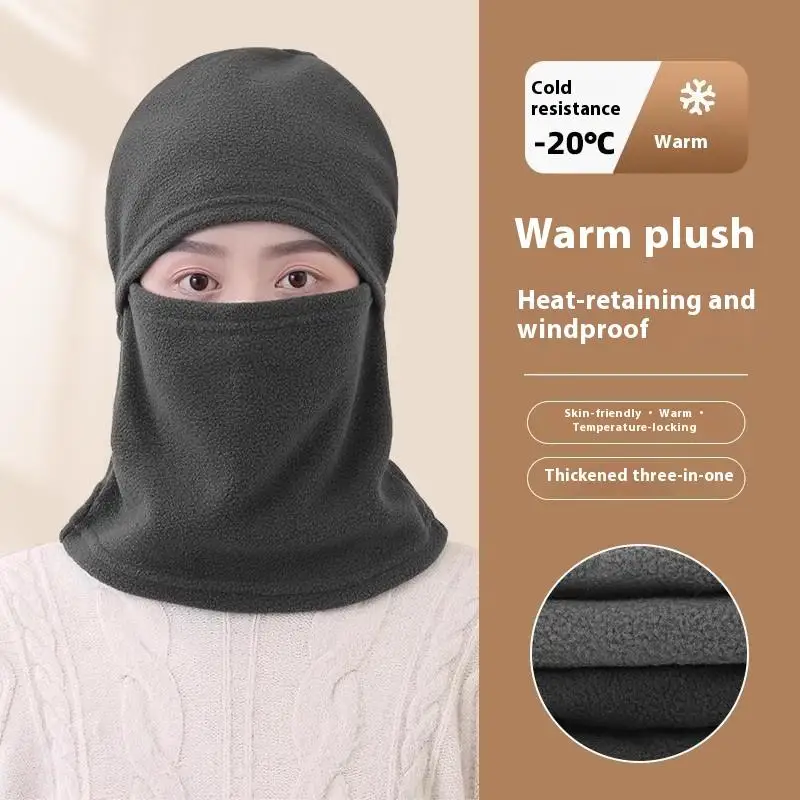 1 Stück Winter-Radmaske Thermische Winddichte Balaclava Skimaske für Männer und Frauen Warme Polar-Fleece Outdoor-Sport Motorrad-Gesichtsmaske – Detail 3
