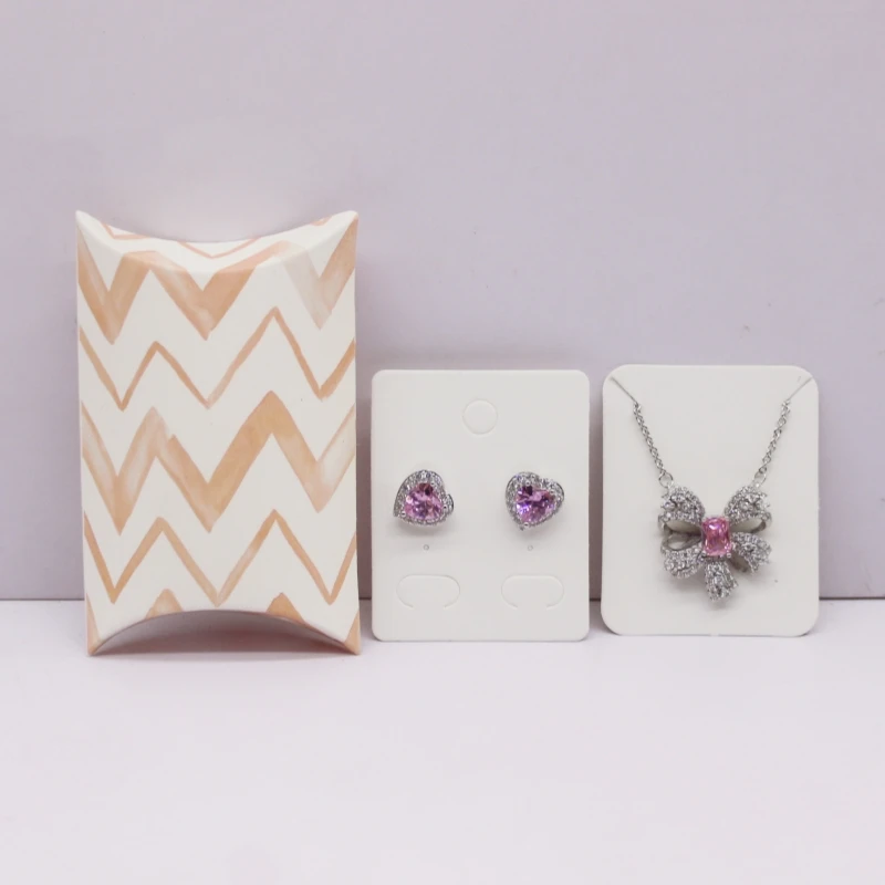 10 개 8x5.5x2cm 대형 DIY 수제 베개 상자 창, 화이트/가죽 크리스마스 해피 선물 포장 상자, 크리스마스 g