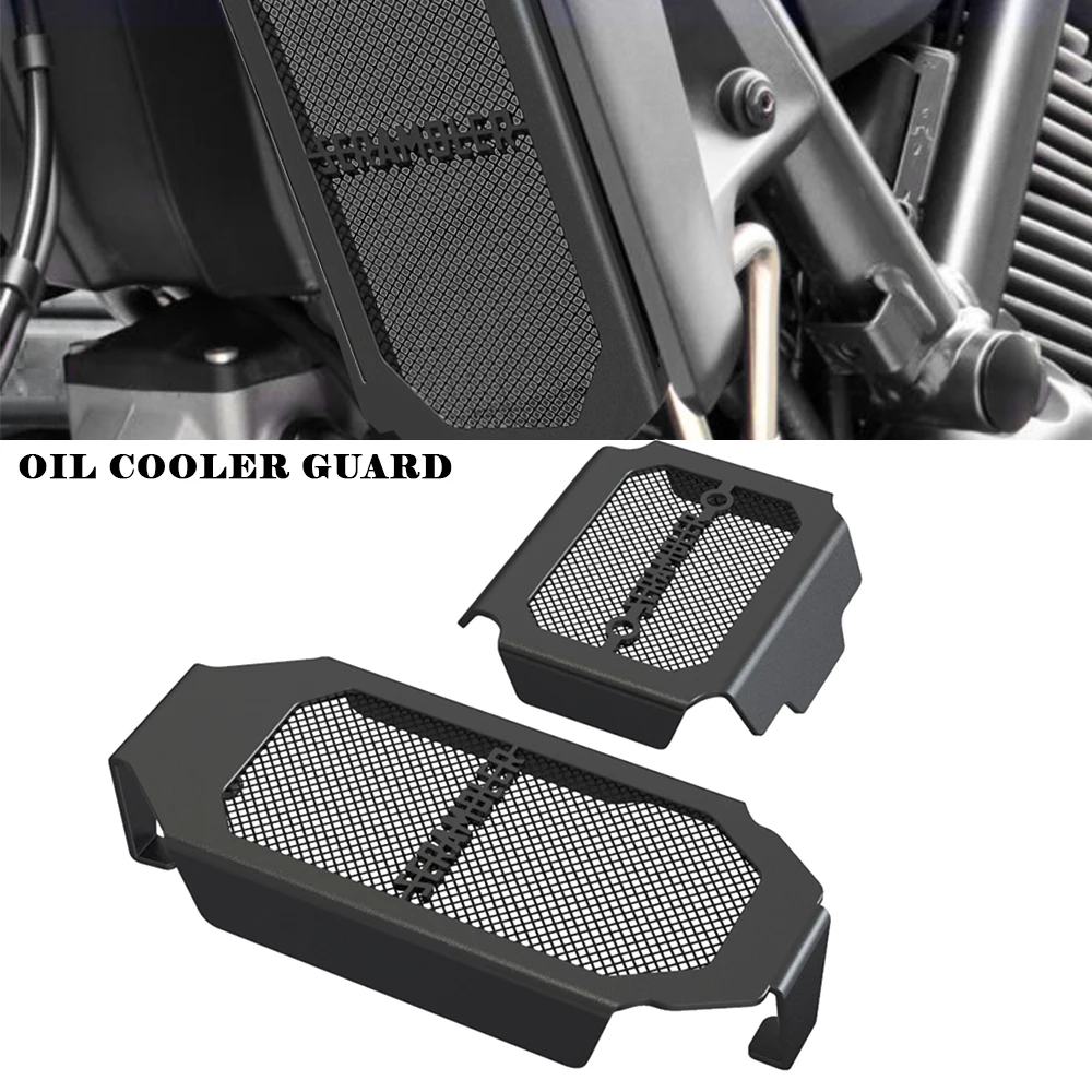 

Motorcycle Oil Cooler Guard Rectifier Guard Cover For Ducati Scrambler Desert Sled / Icon Dark Urban Motard Enduro Cafe Racer