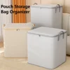 1pc Household Quilt Clothing Foldable Storage Box Non-woven Large Capacity Blanket Bedding Organizing Bag Dustproof Cabinet Box 2