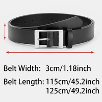 New Luxury Belt for Men PU Leather Belt Metal Pin Buckle High Quality Famous Brand Designer Waist Strap Belts for Jeans Men Belt 3
