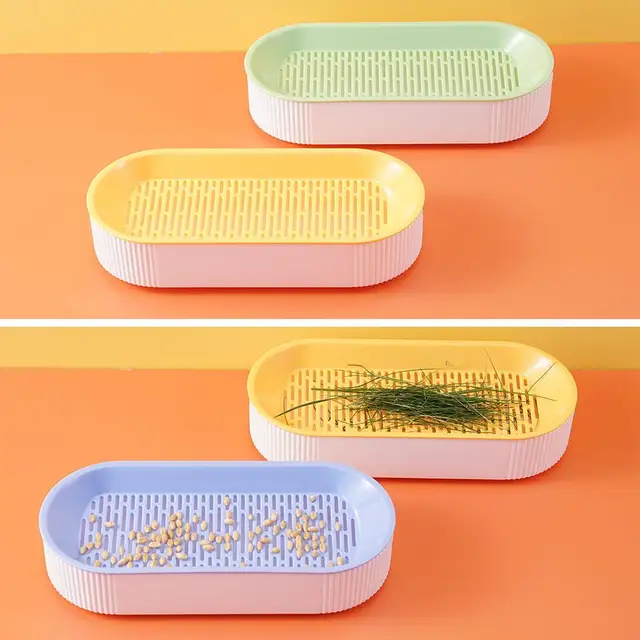 Növekvő Edényi Kisállat -Macskacsírási Edény Termesztése Hidroponikus Emésztés Csírázás Grnaf Grass Cat Starter Üvegházhatású Növény B A0T3 - Image 5