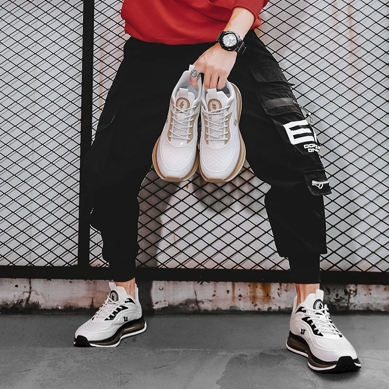 

Real popcorn sports trendy shoes heightened breathable all-match comfortable lace-up casual shoes wholesale free shipping 36-44