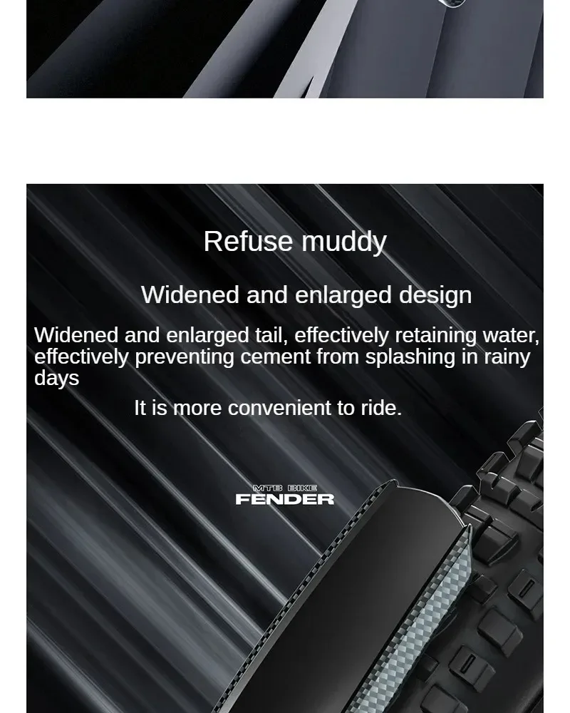 Description Picture 5 of itemBicycle Fenders Mountain Road Bike Mudguard Front Rear Tire Wheel Fender MTB Bicycle Mud Guard Fender Wings Cycling Accessories