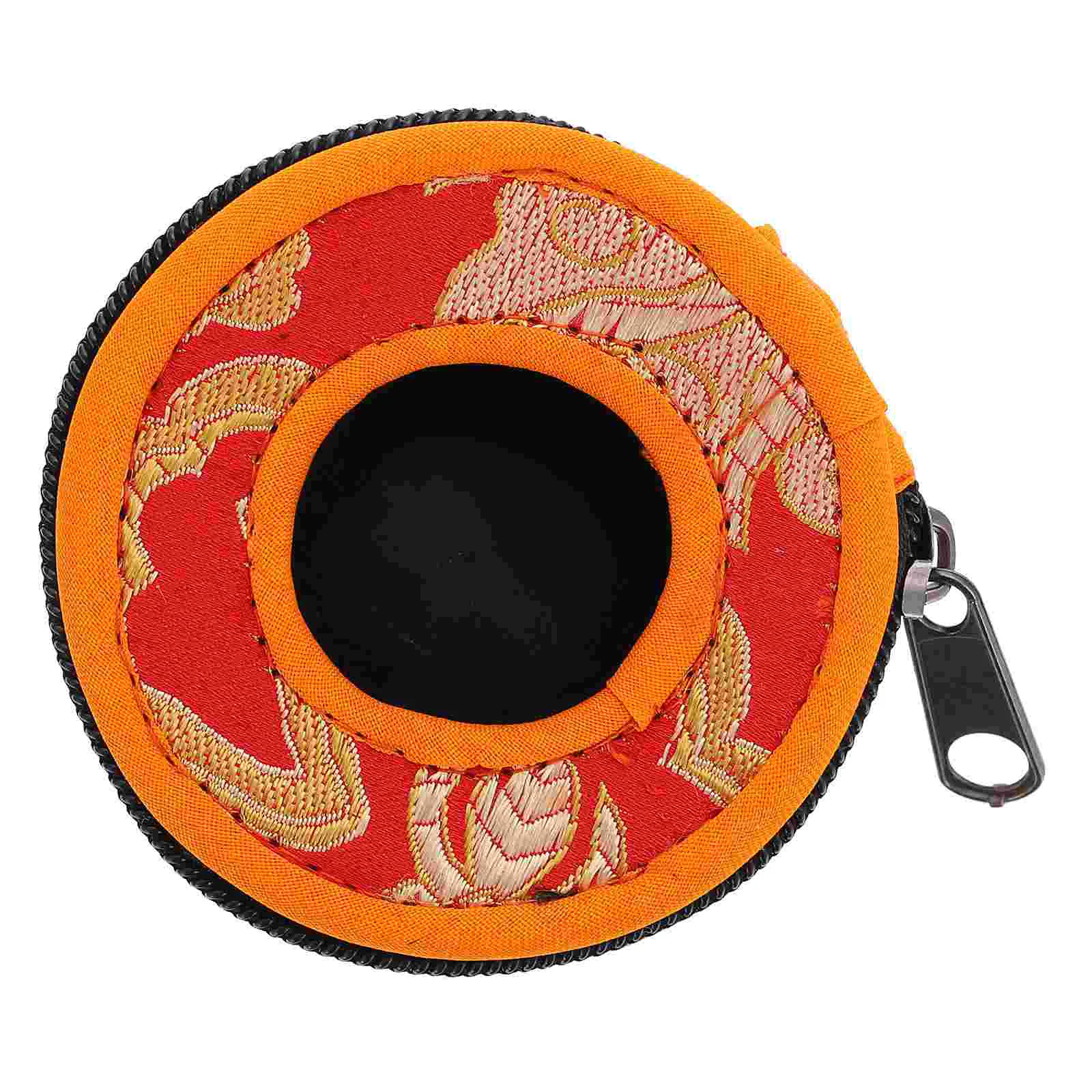 

Finger Cymbals Packs Sundries Zipper Purses Meditation Bell Container Touch The
