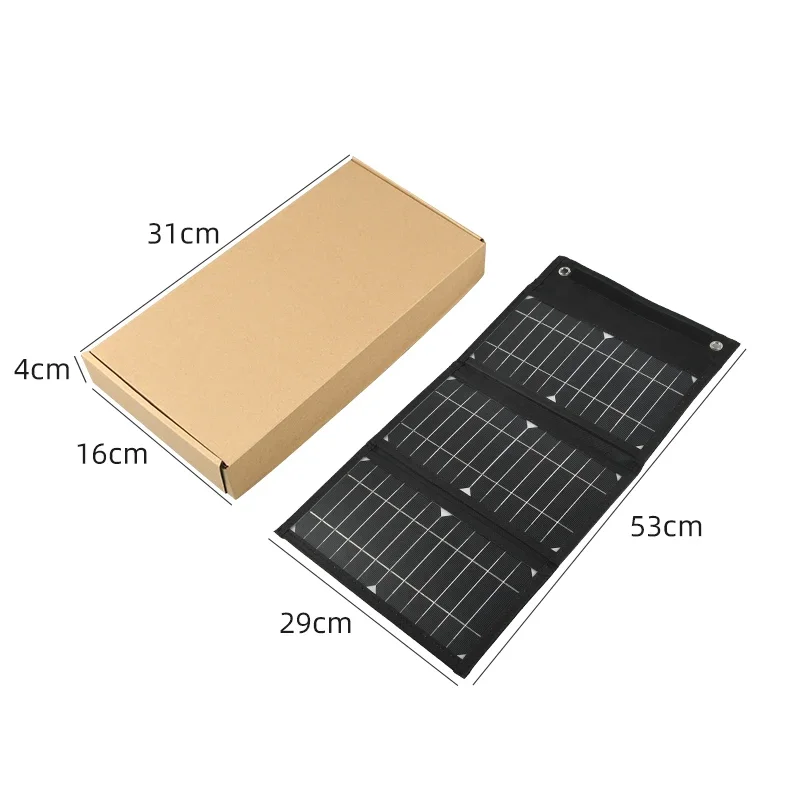 High Quality Waterproof Solar Panel 15W-22W-32W High-power Foldable Outdoor Battery Mobile Phone Portable Travel Charger