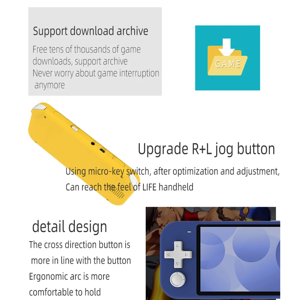 Emuladores Top 10 Incorporados | 4,3 Pulgadas Hd ScreenTop 10 E.