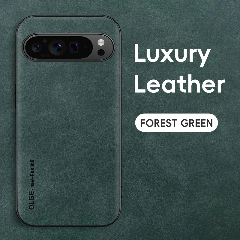 Premium PU Leather Shockproof Phone Case with Soft Back Cover