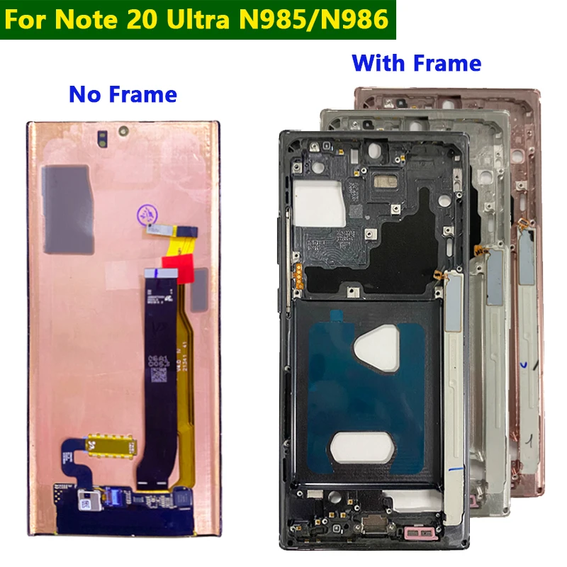 Écran LCD OLED + Châssis Noir Pour Samsung Galaxy Note 20 Ultra 5G (N986/N985) - Neuf