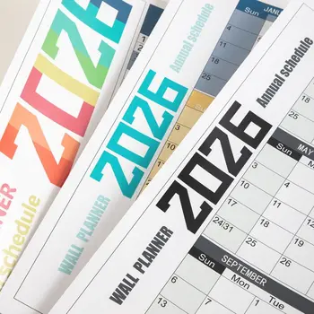42x100 cm 2026 Calendario inglese Note creative Calendario di grandi dimensioni INS Carta spessa Calendario mensile Calendario Cancelleria per ufficio