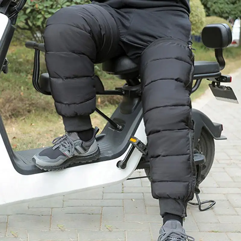 Motorcycle Knee Pads Winter Warmer Pants Leg Cover Windproof Leg Gaiter Sleeve For Motorcycles Camping Hiking Cycling Leg Covers