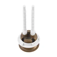 ปุ่มกดชักโครกแบบติดตั้งแนบกระโถน ขนาด 38/48/58 มม. สีทองเหลืองขัดเงา วัสดุ ABS พร้อมวาล์วกดแบบกดสองระดับ สำหรับห้องน้ำ 3