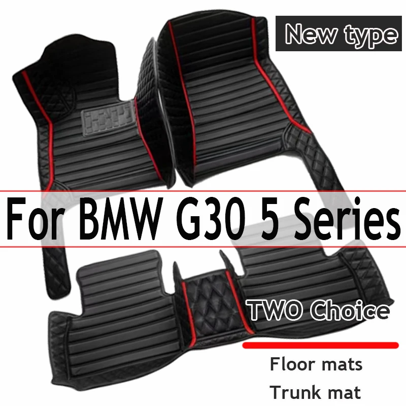 

Автомобильные коврики на заказ для BMW G30 5 серии 2017-2022 года, экологически чистые кожаные автомобильные аксессуары, детали интерьера