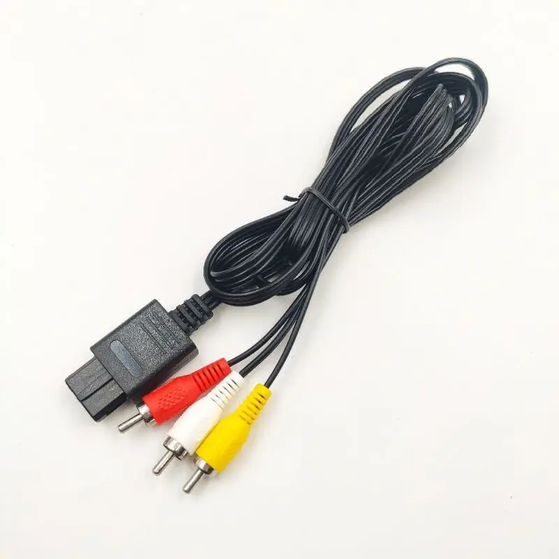 

10 шт. AV SCART ТВ кабель для SNES Super Nintendo N64 Gamecube GC черный цвет