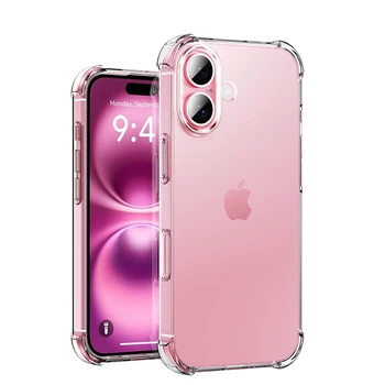 Jaspever Silicone Soft Shockproof Case For iPhone 17 Air 16 15 14 13 12 11 Pro Max Plus Transparent Clear Cover Ultra Thin Shell 1