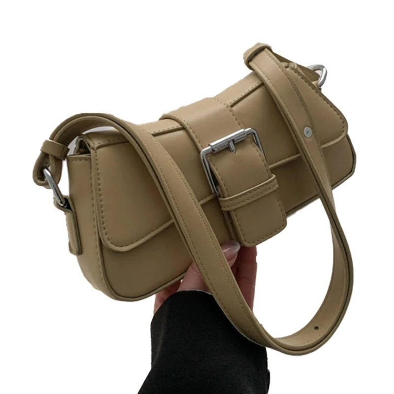 Modern PU Crossbody Bag Trendy Underarm Shoulder Bag for Women and Girls