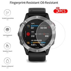 Premium 9H Tempered Glass Screen Protector - Anti - Scratch Film Accessory - 5 pcs (For Garmin Fenix 7X)
