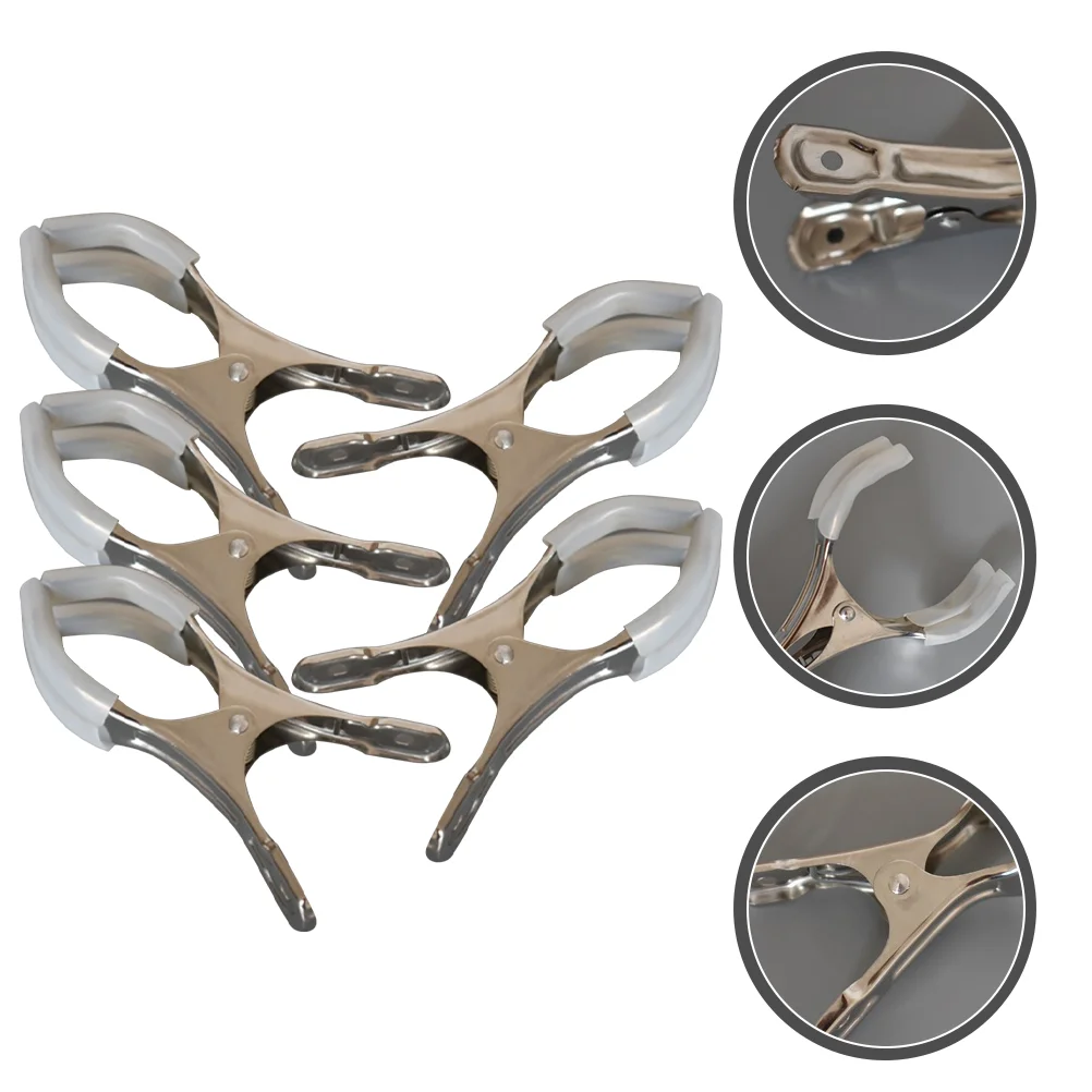 

5 Pcs Component Sax Spacer Clips Flute Wind Instrument Repairing Stainless Steel Material Replacement Part