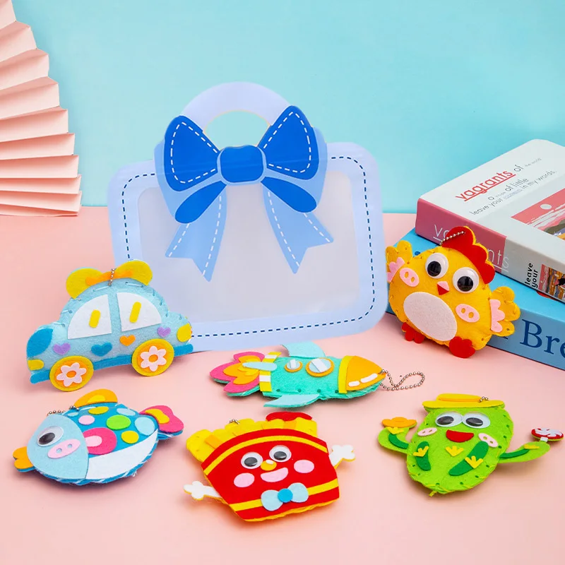 Sewing Animals Craft Kit For Kids Forest Creatures Sewing Felt Plush DIY Toy Kit Fun and Educational for Girls