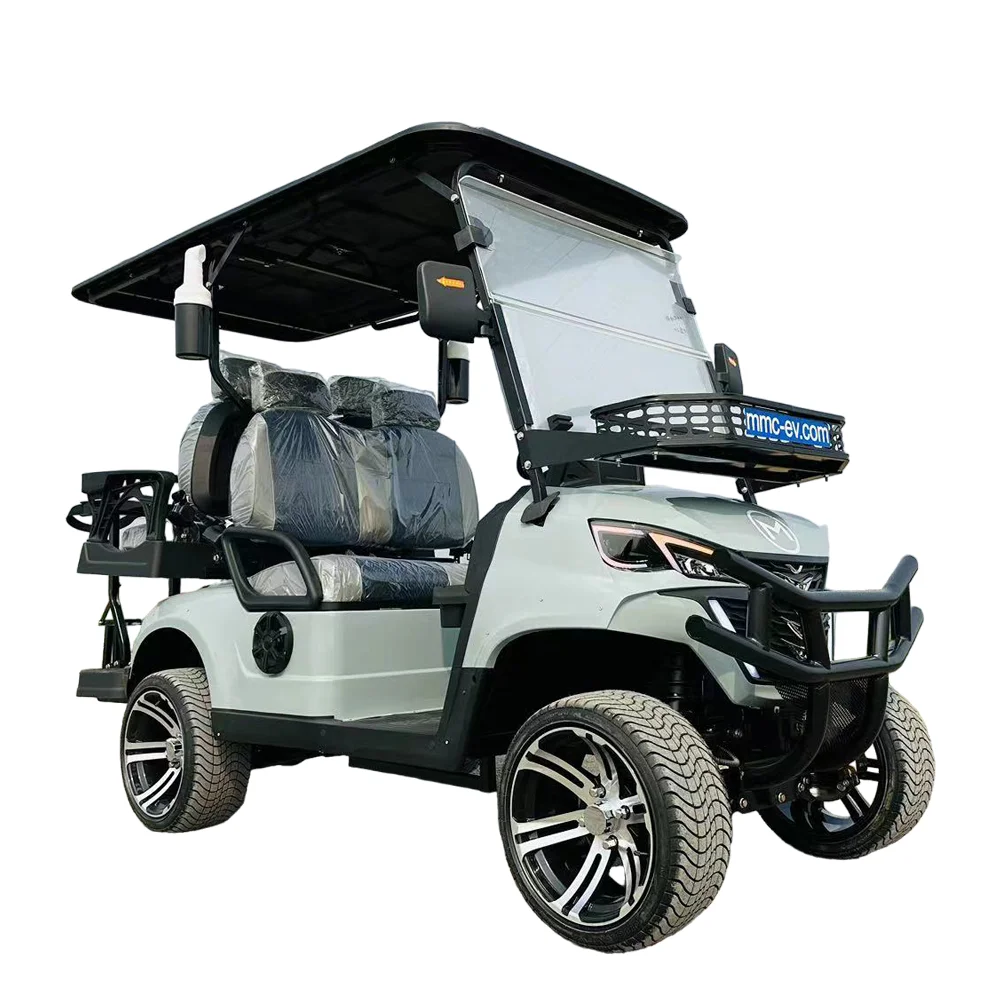 2024 Ultimo Modello 4 Passeggeri Strada Legale Carrello Da Golf Elettrico Utility 5Kw Motore Fuoristrada 6 Posti Golf Cart