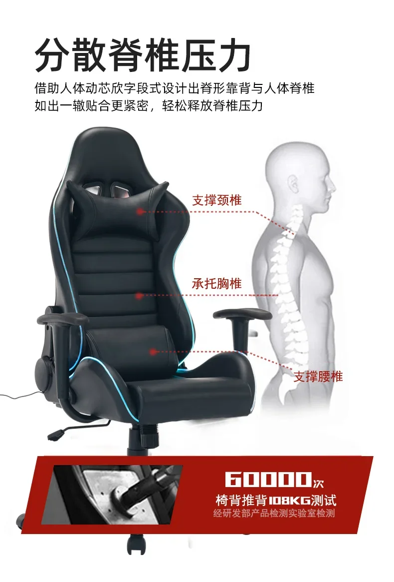 Description Picture 6 of itemSH 2023 Year Aoliviya Sh New American PU Leather Computer Chair Comfortable Long-Sitting Gaming Chair Home Reclinable Game Chair