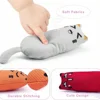 Bite Resistant Catnip Toy for Cats,Catnip Filled Cartoon Mice Cat Teething Chew Toy 6