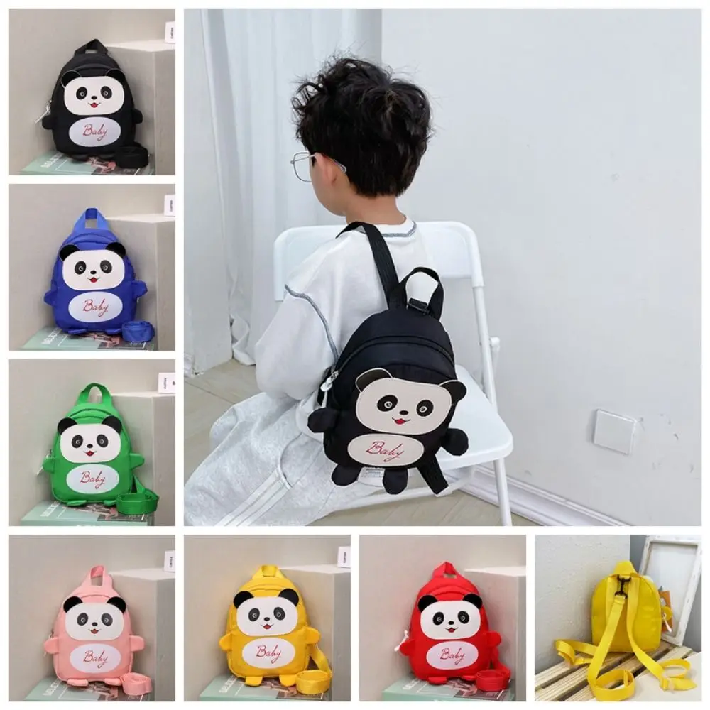 Cartoon Panda Children Backpack Anti-lost Adjustable Children School Bag School Bag Mini Kindergarten Backpack Kindergarten 1