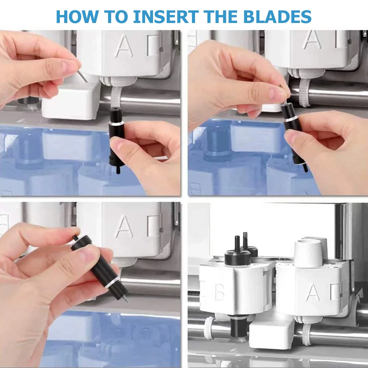 Deep Cut Blade with Hosing 30/45/60 Degree Sharp Deep Point Blade Foam Chipboard Leather Cutting Tools Compatible Cricut Cutting