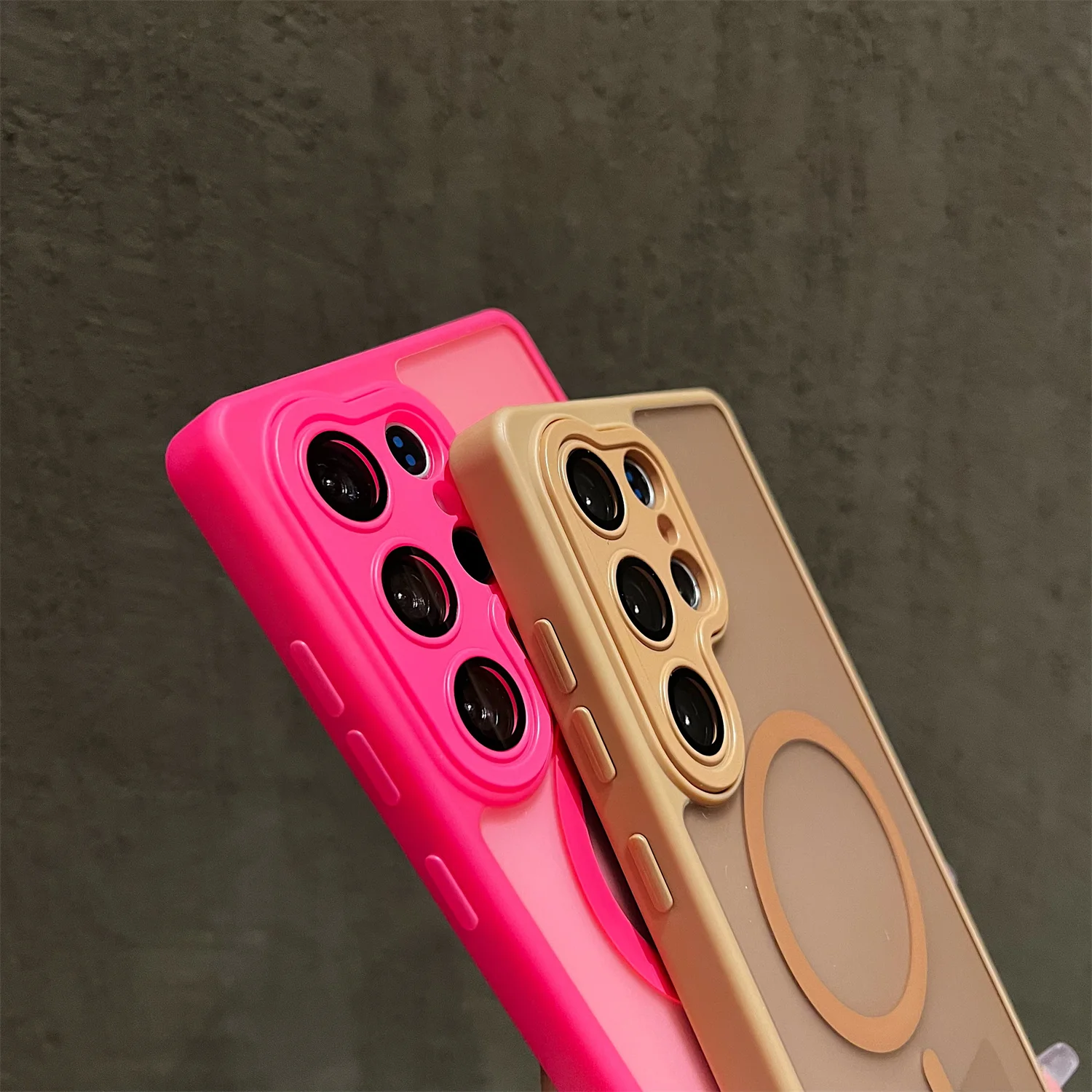 Matte Translucent Magnetic Case with Lanyard and Magsafe Wireless Charging Compatibility