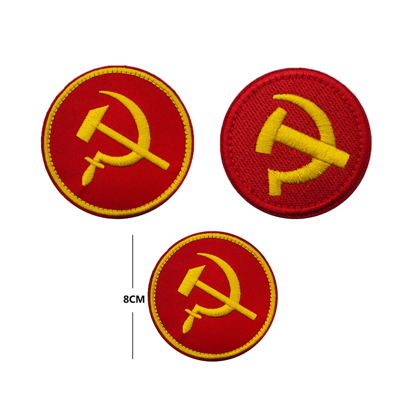Embrodiery cccp soviet union-ロシアの絵が描かれた熱反応性パッチ