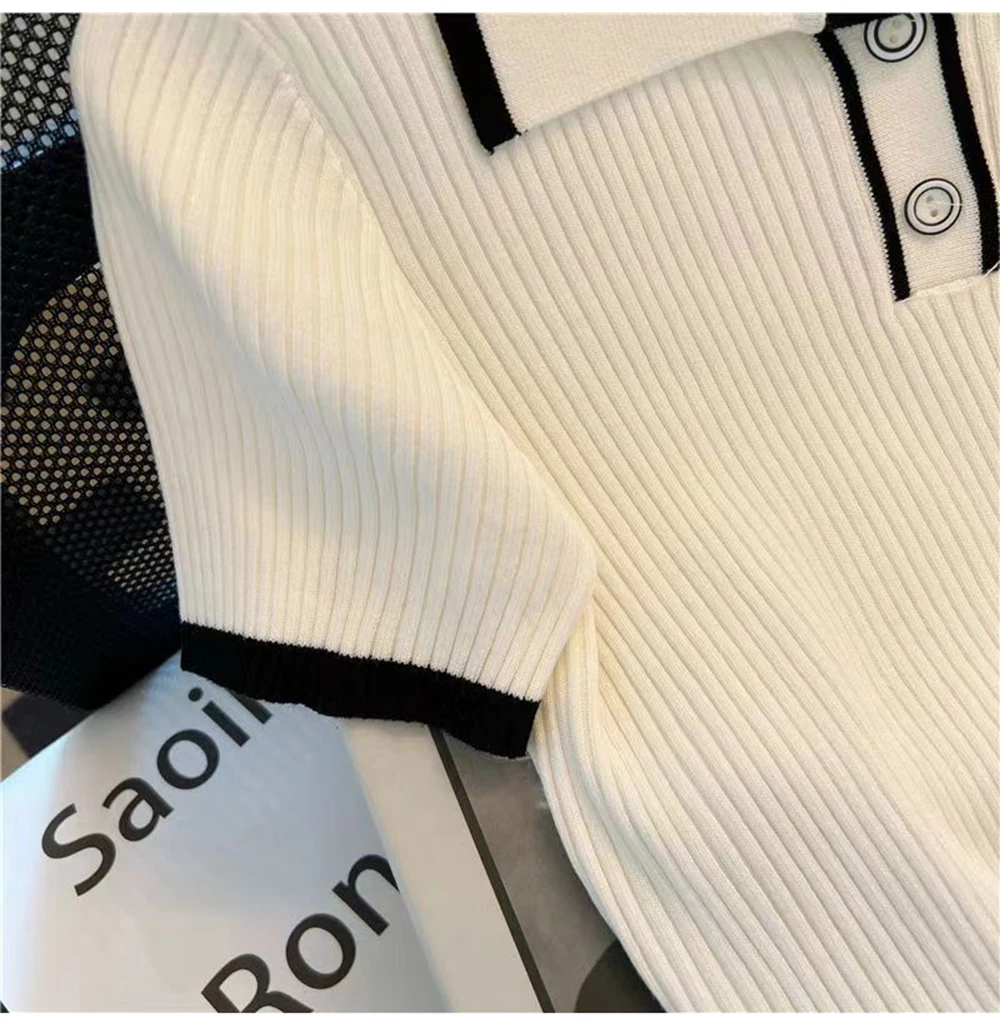 Women's Sporty Knitted Golf Vest