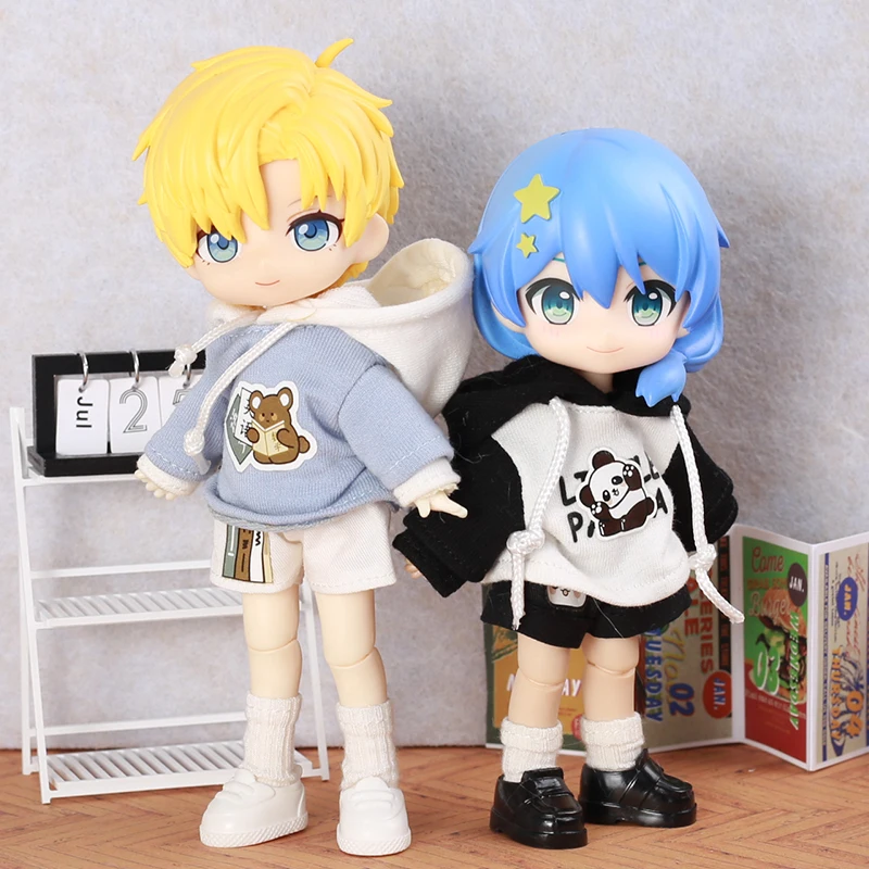 OB11 Baby Accessories Clothes Hoodie With Hoodie Set Multiple Models Humanoid Doll Accessories Dolls For 1/12 Doll DIY Dress Up - 2