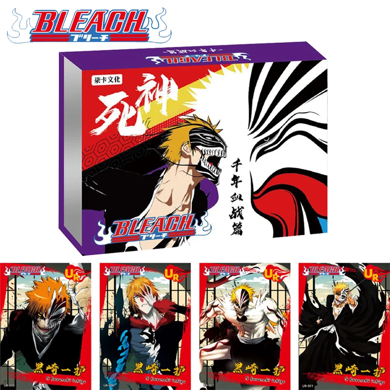 

NEW Genuine Bleach Series Cards Millennium Blood Battle Chapter Limited Edition 3D Carved Gold Card Trading Table Game Toy Gifts