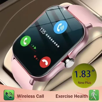 1.83'' Sports Smart Watch Fitness Clock Health Monitor Waterproof Smartwatch Wireless Call Watches For Men Women Android Ios New 1